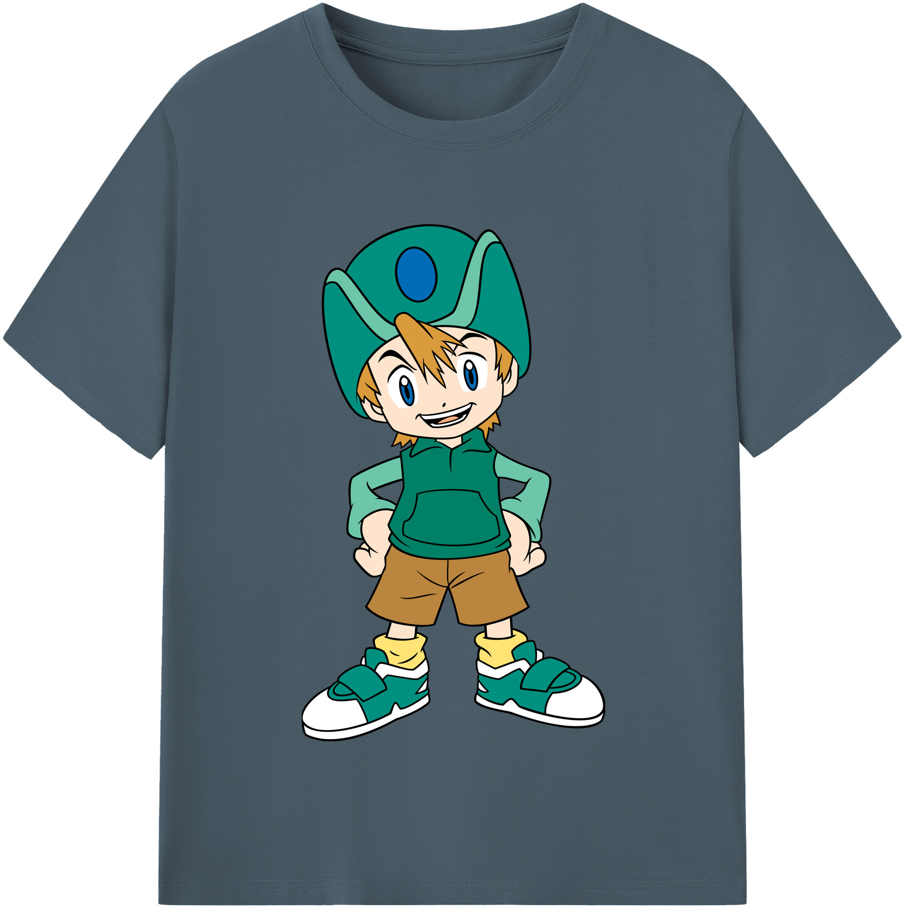 （画像用） Digimon デジタルモンスター/デジモン 綿100％半袖Tシャツ（フロントプリント）